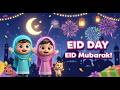 Eid Mubarak Song for Kids 🎉 | Happy Eid Nursery Rhyme 🌙 Fun Islamic Celebration Song for Children