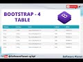 How to create table in bootstrap | Bootstrap 4 Tutorial for beginners