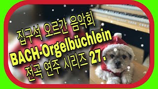 [숏핑거 집구석 오르간 연주회] #27  BWV 605 Der Tag, der ist so freudenreich  Orgelbüchlein 전곡 연주시리즈 27.