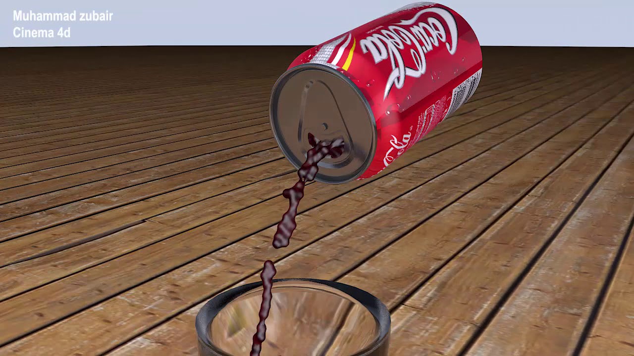 How To Create 3D Animation -COCA COLA- Cinema 4D - YouTube