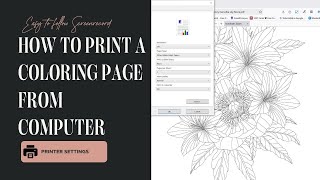 How to Print Coloring Pages from a Computer: Printer Settings Guide