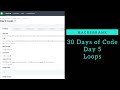 Loops || HackerRank || Day 05 || Python