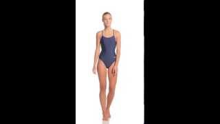 Sporti Solid Thin Strap Swimsuit | SwimOutlet.com