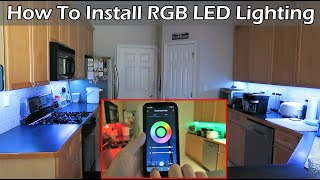 How To Install RGB LED Lighting In Kitchen