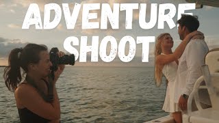 Boat Adventure Engagement Photo + Video Shoot | Behind-the-Scenes + Tips