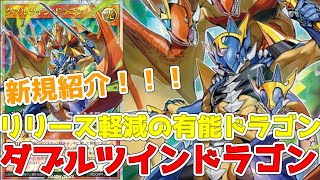 【ラッシュデュエル】新規紹介！ダブルツインドラゴン！レベル７をサポート！使いやすいドラゴン登場！！！【遊戯王】