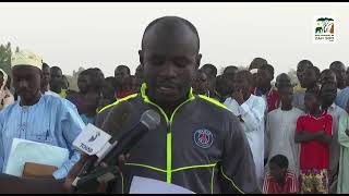 Match final du championnat départemental de foot à Binder le 28/12/22, repris par la TV nat.du TCHAD