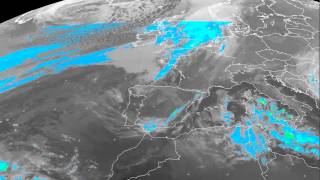 Europe percipation/clouds timelapse 09-12-2014