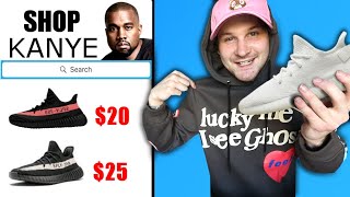 I Bought THE CHEAPEST Kanye West SNEAKERS, MERCH & JEWELRY!! ALL FOR $200!!!