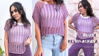 Teje una Blusa deshilachada / TUTORIAL