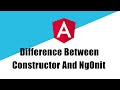 Difference Between Constructor And NgOnInit In Angular || Angular || Angular Tutorial || NgOnInit