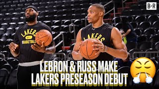 Russell Westbrook And LeBron James Make Preseason Debut For The Lakers