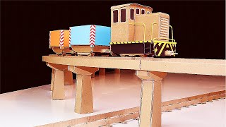 DIY Incredible Railway with Cardboard Bridge | Cardboard Tehachapi Loop |Cardboard Piko Train Models