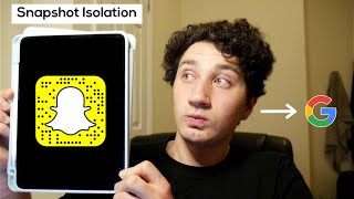Snapshot Isolation | Systems Design Interview: 0 to 1 with Google Software Engineer