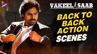 Vakeel Saab Movie Back To Back Action Scenes | Pawan Kalyan | Shruti Haasan | Nivetha | Thaman S