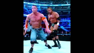 wwesuper:John Cena vs Triple H vs Shawn Michaels #John Cena#Triple H#Shawn Michaels#shorts