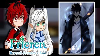 𝐒𝐨𝐮𝐬𝐨𝐮 𝐧𝐨 𝐟𝐫𝐢𝐞𝐫𝐞𝐧 react to Sung jinwoo [Sousou no frieren x Solo leveling] - gacha react