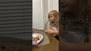 Baby arguing with mother