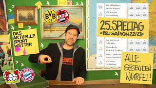 Bundesliga Tipps 25. Spieltag 22/23 | u.a. BVB- Köln, Leverkusen- Bayern | Prognosen | 17.03.23