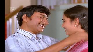 Kannada Scenes - Sarala lies about Sagar's ( Dr.Rajkmuar ) Character | Dhruva Thare Kannada Movie