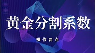 外汇市场行情分析教学 黄金分割篇（二）   黄金分割系数详解