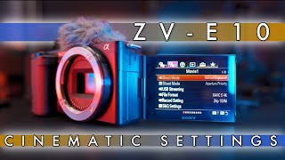 Sony ZV-E10 Cinematic Video Settings. 4k24fps. Best Settings. Cinematic B Roll