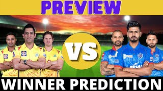 CSK Vs DC 2020 IPL Winner Prediction & Team News | Dream 11 IPL 2020 Match 7