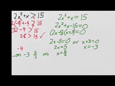 Lecture 10A: Solving Polynomial Inequalities - YouTube