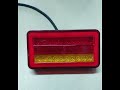 e mark 12v 24v led tail rear position lights turn signal amber light stop brake running red light fo