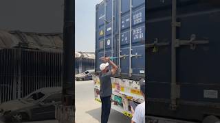 Unpacking shipping container #dubai #uae #short #shipment #australia #shani #semi