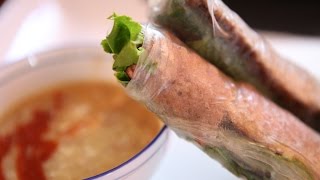 BBQ Pork Meat Roll - Nem Nuong Cuon Banh Trang