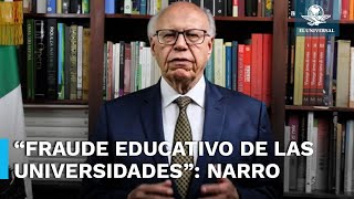 Claudia Sheinbaum responde a José Narro Robles, exrector de la UNAM tras publicación de artículo