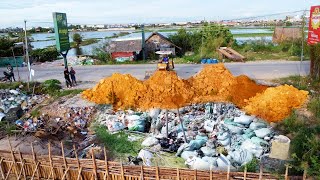 Completed Project!!! Dozer & 5T Truck remove trash and soil on land size 10X20