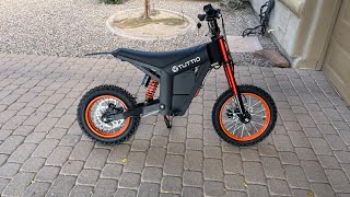 Riding my new electric dirtbike, ￼￼￼