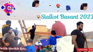 Sialkot Basant 2023 🔥 || Kites Flying || Police Agayi😲 || Patangbazi - Sheikh Ijaz || Zaiyan's Vlogs