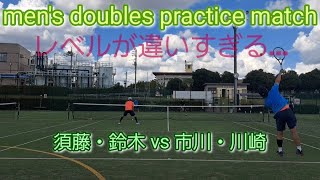 【テニス/tennis】東京実業団１部とダブルス練習/ ダブルス8ゲームマッチ/ 2023年8月某日#tennis