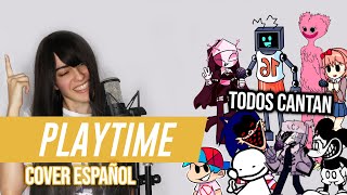 FNF - Playtime (Cover Español) [Diferentes personajes cantan Playtime]