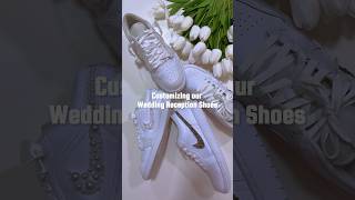 Customizing our Wedding Reception Shoes | DIY Wedding Shoes | Air Jordan 1 | Dream Wedding Shoes