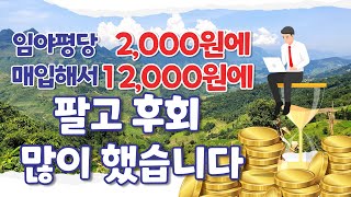 임야 평당 2000원 매입해서 1만2천원에 팔고 후회 많이 했습니다...