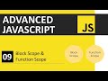 JavaScript Tutorial 9: Function Scope & Block Scope | Advanced JavaScript