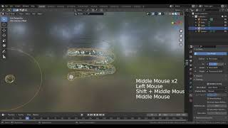 Animate water along path in blender