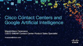Cisco Contact Centers at Google CCAI webinar
