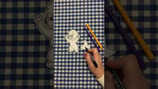 Paper Casper Craft Idea 👻  Easy DIY Craft #Shorts #tiktok