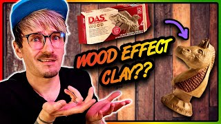 IS THIS ACTUALLY CLAY?! | Trying DAS Wood Effect Air Drying Clay