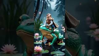 Mystical Friends: A Baby’s Magical Moments with a Bear, Frog, and Owl! #ai #shorts #shortvideo