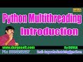 Advanced Python || Python Multithreading Introduction || by Durga On 12-09-2018