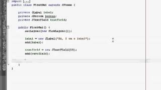 Java GUI Tutorial 2 Adding objects to the window