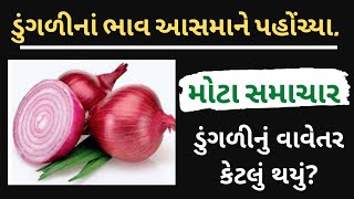 ડુંગળીના ભાવ આસમાને પહોંચ્યા | સરકારની મોટી જાહેરાત | સમાચાર | બજારભાવ | Dungalina Bhav | Bajarbhav