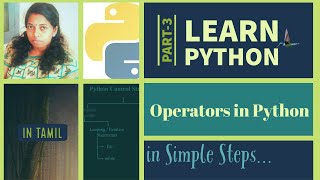 Operators in Python | Learn Python in Tamil Part-3