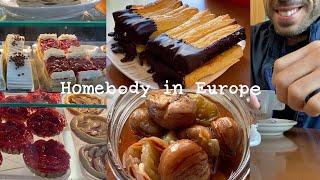 Making honey chestnut🌰 Portuguese cafes and desserts. Portuguese prices and visa application.